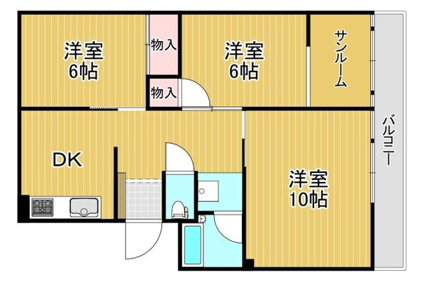 千林大宮駅 徒歩7分 1階の物件間取画像